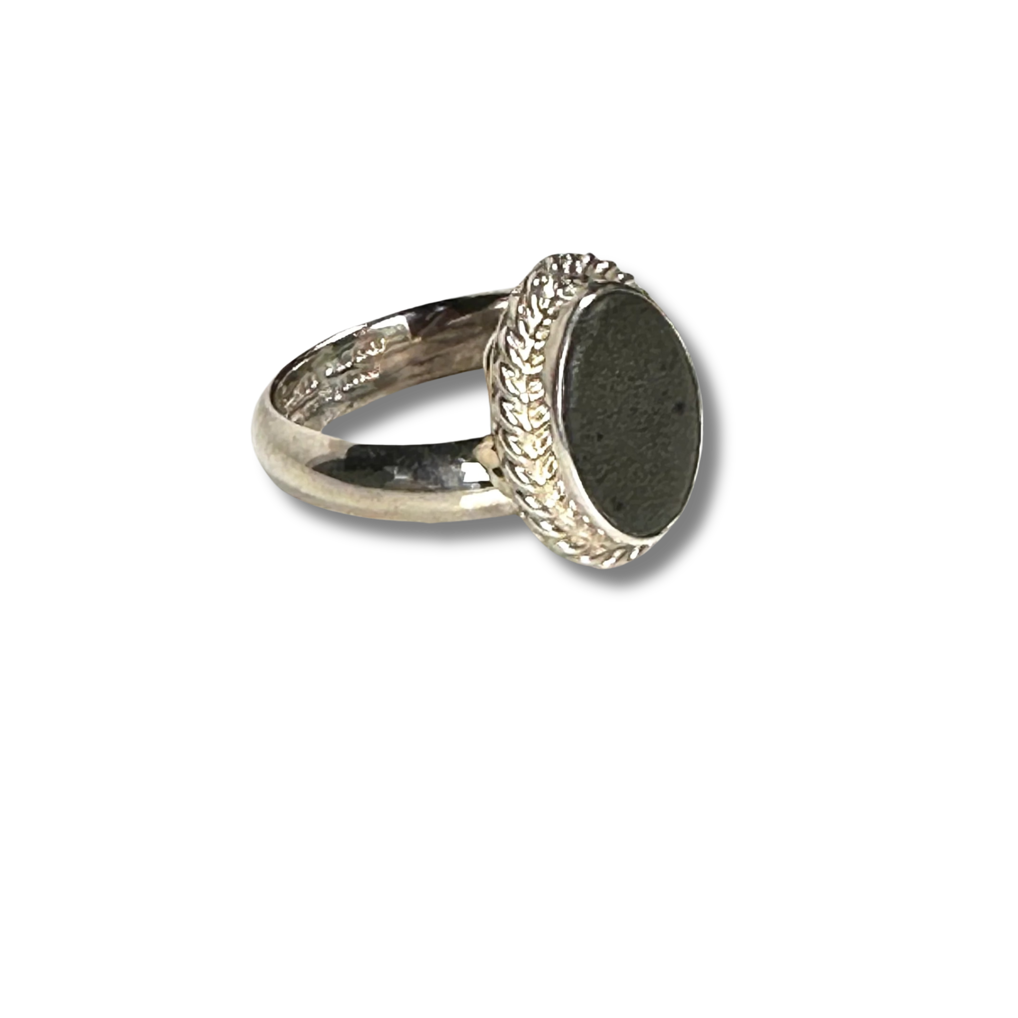 Sterling Silver Ring with Riverstone