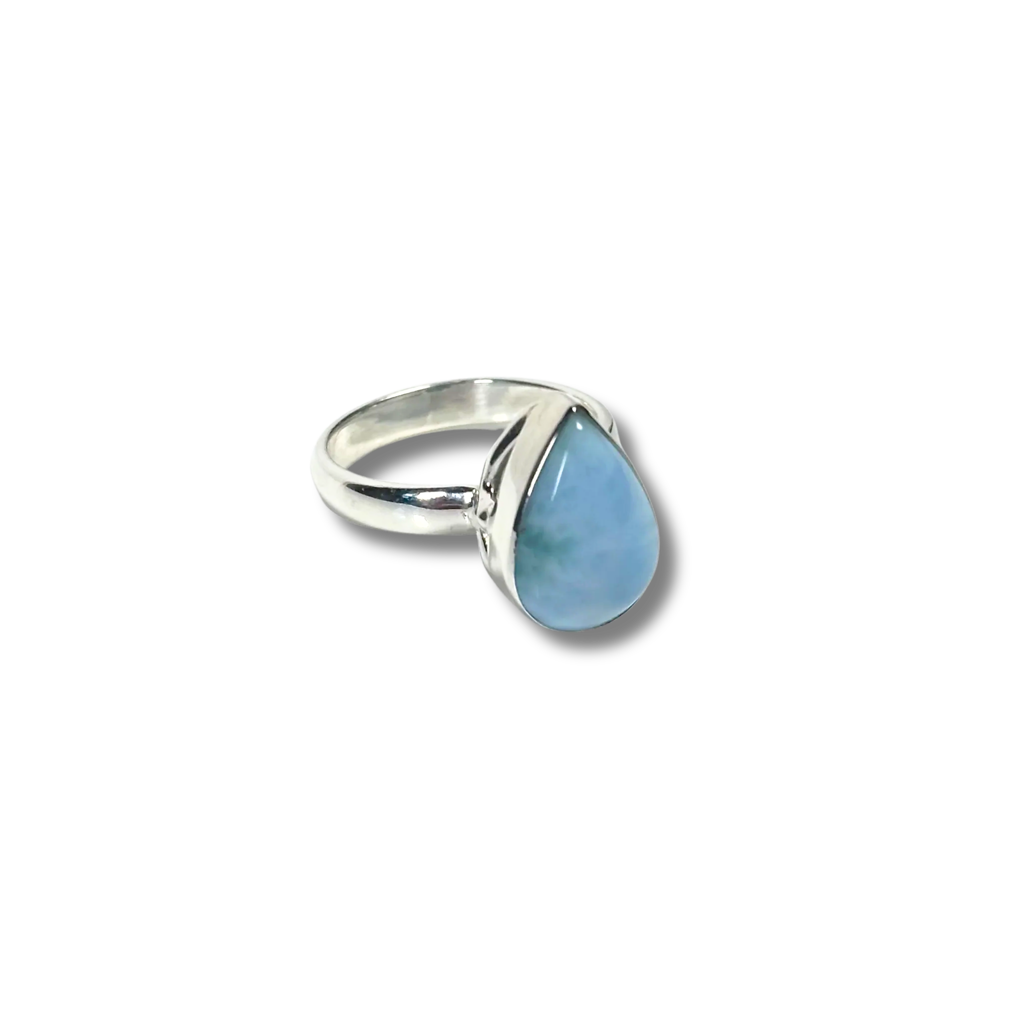 Sterling Silver Larimar Ring
