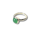 Sterling Silver Ring with Chrysoprase