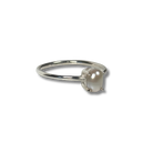 Sterling Silver Ring with Pearl
