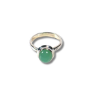 Sterling Silver Ring with Chrysoprase