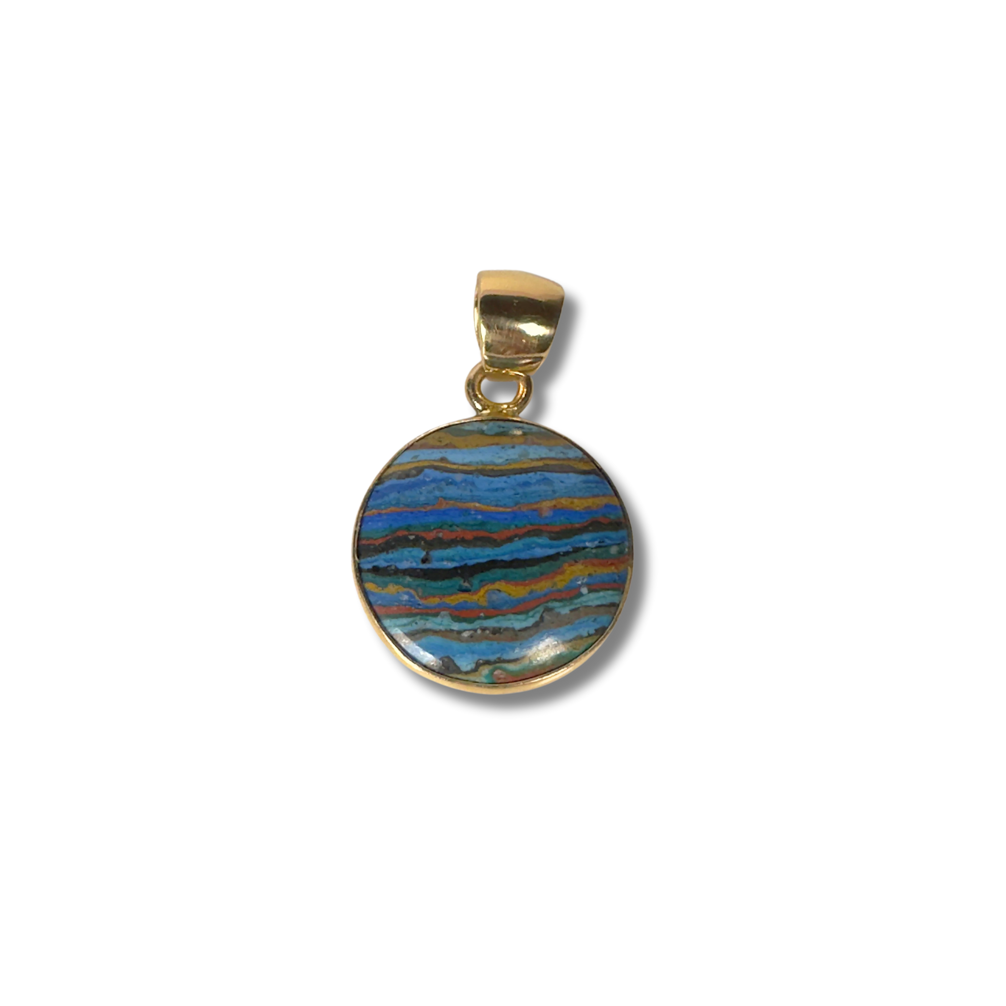 Rainbow Calsilica Pendant