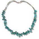 Nevada Turquoise Sterling Silver Necklace